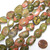 1 Strand of Semiprecious Gemstone Large Nugget Beads - Unakite