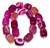 1 Strand of Semiprecious Gemstone Large Nugget Beads - Purple Banded Agate