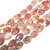 13x18mm Puff Oval Semiprecious Gemstone Beads - Red Plum Blossom Jasper