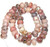 1 Dozen Red Plum Blossom Jasper 12x8mm Puff Rondelle Semiprecious Gemstone Beads