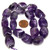 1 Strand of Semiprecious Gemstone Large Nugget Beads - Dog Tooth Amethyst