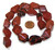 1 Strand of Semiprecious Gemstone Large Nugget Beads - Faceted Mahogany Obsidian