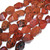 Semiprecious Gemstone Large Nugget Beads - Faceted Mahogany Obsidian
