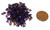 5 Grams of Czech Glass 4mm Tri-Beads - Amethyst Azuro