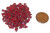 5 Grams of Czech Glass 4mm Tri-Beads - Opaque Red Picasso