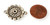 10 Antique Silver-Plated 21x28mm Round Sun Connectors 10 Antique Silver-Plated 21x28mm Round Sun Connectors