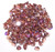 4mm Czech Glass Button Beads - Crystal Copper Rainbow