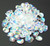 6x8mm Czech Glass Tulip Petal Beads - Crystal AB