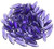 Czech Glass 5x16mm Dagger Beads - Light Violet
