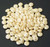 Czech 2-Hole 6mm Lentil Beads - Chalk White Champagne Luster