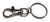 25mm antique silver keyring with large lobster clasp for DIY keychains and bag charms