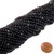 1 Strand of 4mm Round Semiprecious Gemstone Beads - Obsidian