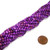 1 Strand of 4mm Round Semiprecious Gemstone Beads - Purple Crazy Lace Agate