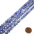 1 Strand of 8mm Round Semiprecious Gemstone Beads - Denim Lapis