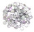 Czech 1-Hole 6mm Lentil Beads - Crystal Etched Vitrail Light