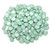 Czech 7mm Pinch Beads - Chalk White Teal Luster