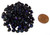 7.5 Grams of Czech 7mm Pinch Beads - Jet Azuro