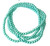 CLOSEOUT - 1 DOUBLE Strand of 4mm Glass Economy Pearls - Cerulean CLOSEOUT - 1 DOUBLE Strand of 4mm Glass Economy Pearls - Cerulean