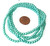 CLOSEOUT - 1 DOUBLE Strand of 4mm Glass Economy Pearls - Cerulean CLOSEOUT - 1 DOUBLE Strand of 4mm Glass Economy Pearls - Cerulean