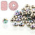 2.2x3mm Czech Glass Faceted Micro Spacers - Nickel Plated AB 2.2x3mm Czech Glass Faceted Micro Spacers - Nickel Plated AB