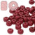 2.2x3mm Czech Glass Faceted Micro Spacers - Dark Red 2.2x3mm Czech Glass Faceted Micro Spacers - Dark Red