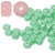 2.2x3mm Czech Glass Faceted Micro Spacers - Pastel Light Green 2.2x3mm Czech Glass Faceted Micro Spacers - Pastel Light Green