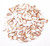 2.5x6mm Czech Glass Rizo Beads - Chalk White Celsian Matte