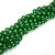 Czech Glass 8mm Pearl Beads - Bright Green