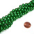 1 Strand of Czech Glass 8mm Pearl Beads - Bright Green