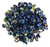 5 Grams of MINI GemDuo 2-Hole Czech Glass 4x6mm Beads - JET FULL AB