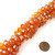1 Strand of Orange AB 12x9mm Glass Crystal Rondelles