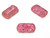 Czech Glass 10x18mm 2-Hole Rectangle Beads - Chalk Ruby Luster
