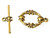 Antique Gold-Plated 16mm Ornate Toggle Clasps Antique Gold-Plated 16mm Ornate Toggle Clasps