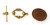 10 Antique Gold-Plated 16mm Ornate Toggle Clasps 10 Antique Gold-Plated 16mm Ornate Toggle Clasps