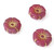 Czech Glass 20mm Hawaii Flower Beads - Pink Red Gold Inlay Czech Glass 20mm Hawaii Flower Beads - Pink Red Gold Inlay