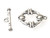 Antique Silver 22mm Ornate Toggle Clasps Antique Silver 22mm Ornate Toggle Clasps