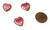 5 Czech Glass 16mm Heart Beads - Mixed Pink Copper Finish 5 Czech Glass 16mm Heart Beads - Mixed Pink Copper Finish