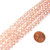 1 Strand of Peach AB 8x5mm Crystal Rondelles