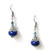 Blue Tiger Moth Earrings Beaded Jewelry Making Kit
