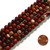 1 Strand of 8mm Round Semiprecious Gemstone Beads - Red Skin Jasper
