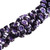 Czech Glass 8mm Hawaii Flower Beads - Chalk Dark Purple Inlay Czech Glass 8mm Hawaii Flower Beads - Chalk Dark Purple Inlay