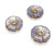 Czech Glass 20mm Hawaii Flower Beads - Opaque Purple Gold Inlay Czech Glass 20mm Hawaii Flower Beads - Opaque Purple Gold Inlay