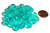 2 Dozen Czech 10mm Fire-Polished - Crystal Turquoise 2 Dozen Czech 10mm Fire-Polished - Crystal Turquoise