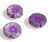Czech Glass 20mm Hawaii Flower Beads - Opaque Purple and Purple Inlay Czech Glass 20mm Hawaii Flower Beads - Opaque Purple and Purple Inlay