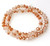 1 Strand of Sand Opal AB 8x5mm Glass Crystal Rondelles
