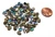 25 Czech Pip Beads - Crystal Golden Rainbow