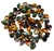 25 Czech glass 5x7mm Pip beads in Crystal Magic Copper finish