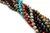 10 strands of 12mm round semiprecious gemstone beads combo pack in assorted colors and patterns