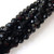 8mm Glass Crystal Rounds - Black