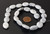 1 Strand of 13x18mm Puff Oval Semiprecious Gemstone Beads - White Howlite